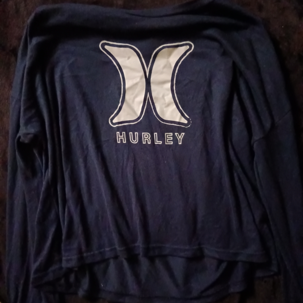 Hurley Navy Long Sleeve Tee Comfortable Casual Wear